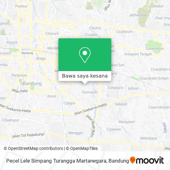 Peta Pecel Lele Simpang Turangga Martanegara