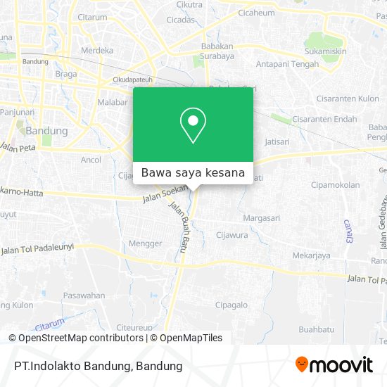 Peta PT.Indolakto Bandung