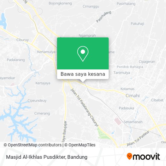 Peta Masjid Al-Ikhlas Pusdikter