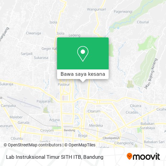 Peta Lab Instruksional Timur SITH ITB