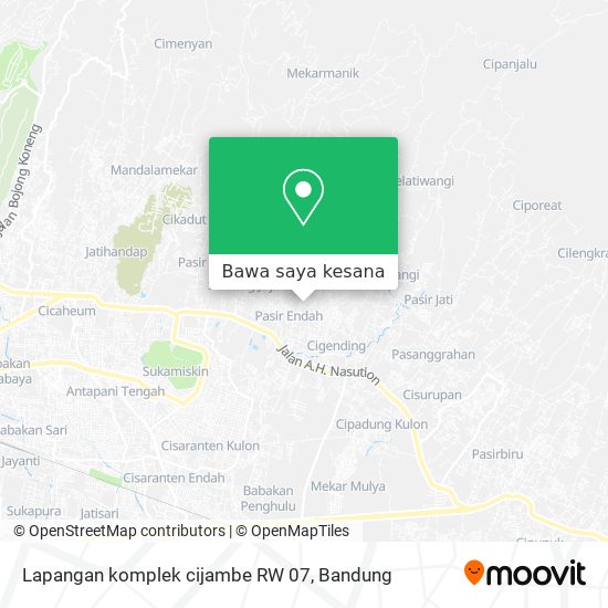 Peta Lapangan komplek cijambe RW 07