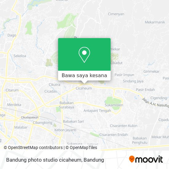 Peta Bandung photo studio  cicaheum