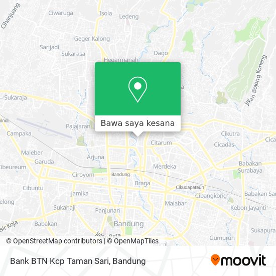 Peta Bank BTN Kcp Taman Sari