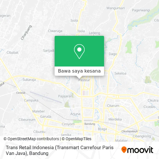 Peta Trans Retail Indonesia (Transmart Carrefour Paris Van Java)