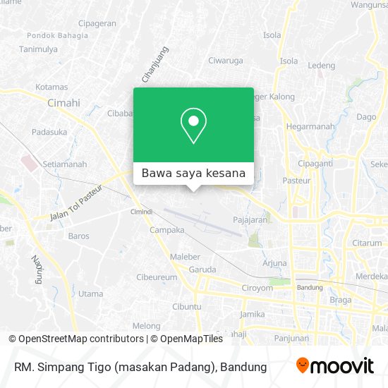 Peta RM. Simpang Tigo (masakan Padang)