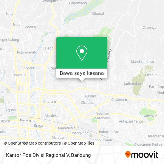 Peta Kantor Pos Divisi Regional V