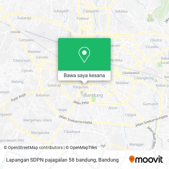 Peta Lapangan SDPN pajagalan 58 bandung