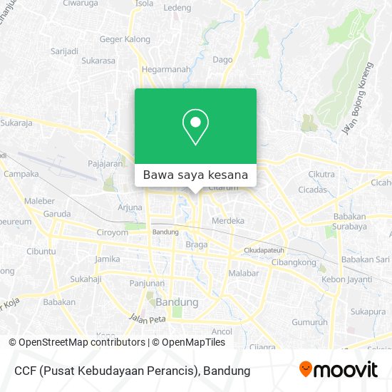 Peta CCF (Pusat Kebudayaan Perancis)