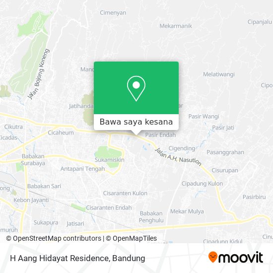 Peta H Aang Hidayat Residence