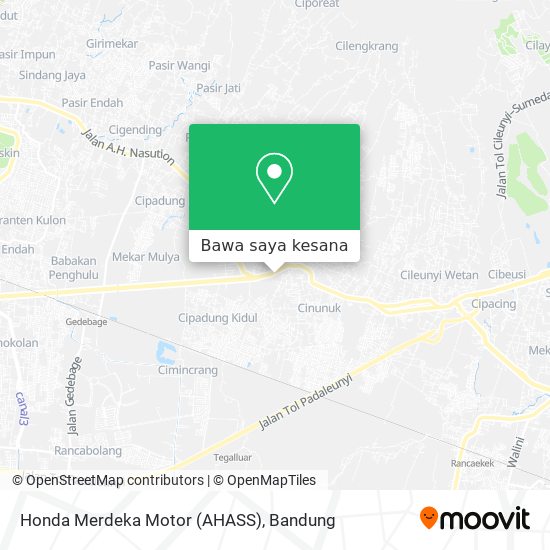 Peta Honda Merdeka Motor (AHASS)