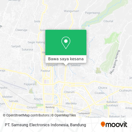 Peta PT. Samsung Electronics Indonesia