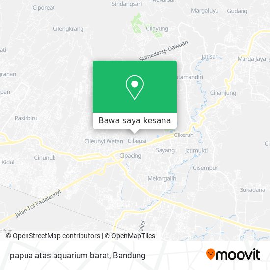 Peta papua atas aquarium barat