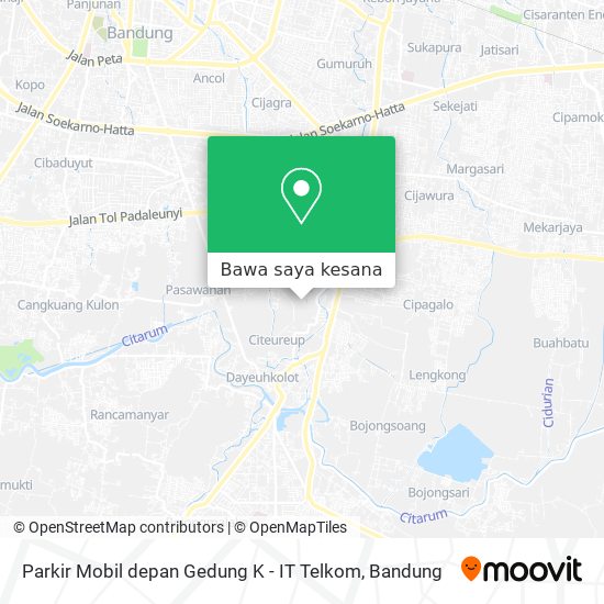 Peta Parkir Mobil depan Gedung K - IT Telkom