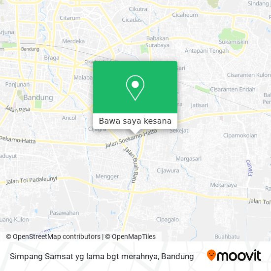 Peta Simpang Samsat yg lama bgt merahnya