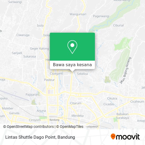 Peta Lintas Shuttle Dago Point