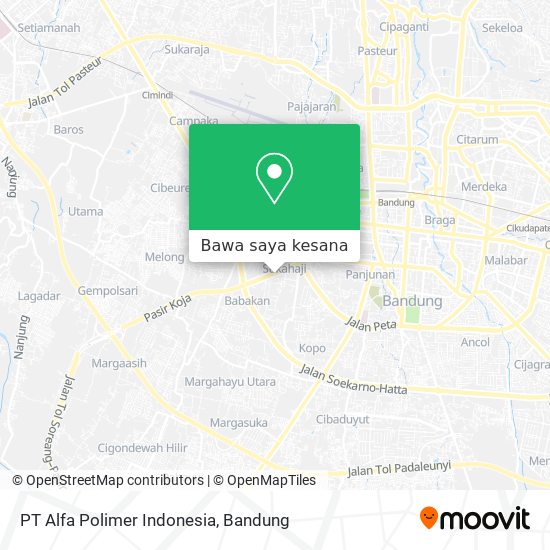 Peta PT Alfa Polimer Indonesia