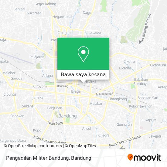 Peta Pengadilan Militer Bandung