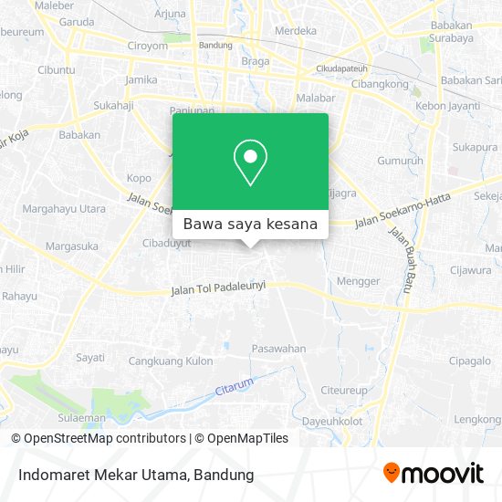 Peta Indomaret Mekar Utama