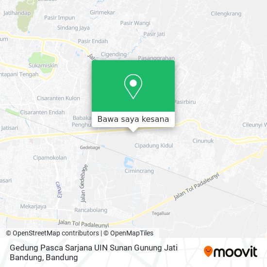 Peta Gedung Pasca Sarjana UIN Sunan Gunung Jati Bandung
