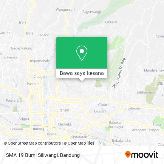 Peta SMA 19 Bumi Siliwangi