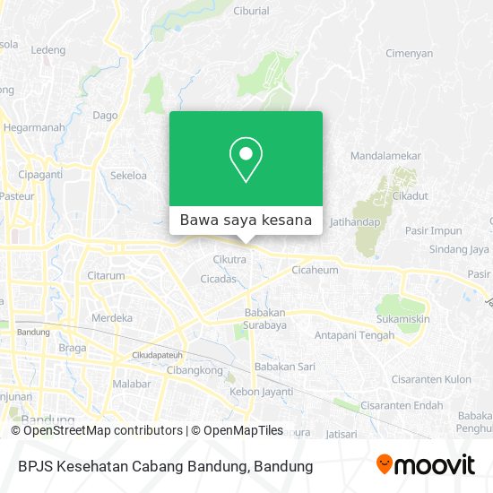 Peta BPJS Kesehatan Cabang Bandung