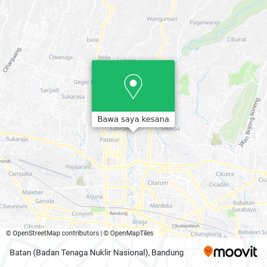 Peta Batan (Badan Tenaga Nuklir Nasional)