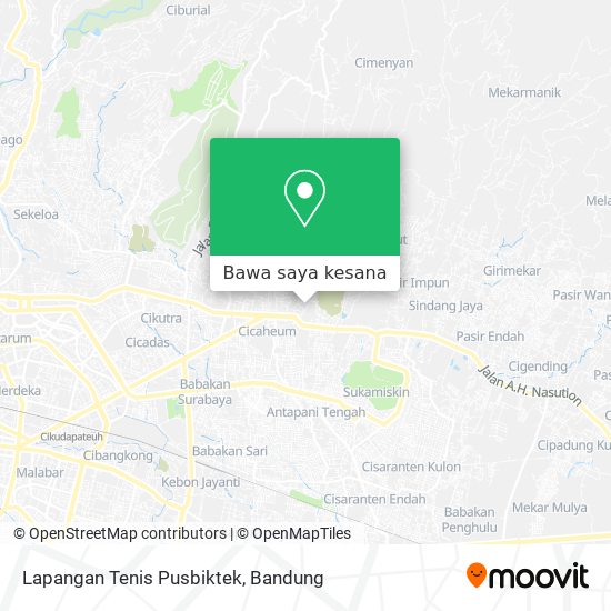 Peta Lapangan Tenis Pusbiktek