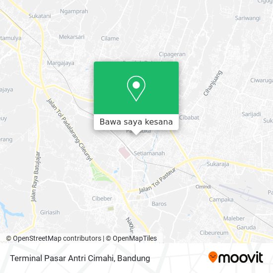 Peta Terminal Pasar Antri Cimahi