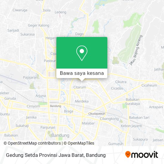 Peta Gedung Setda Provinsi Jawa Barat