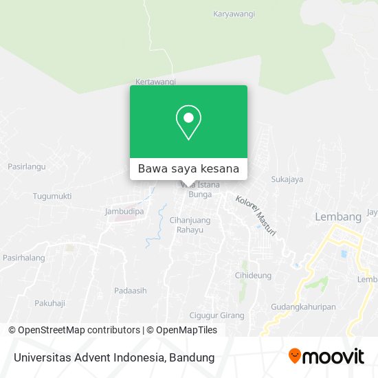 Peta Universitas Advent Indonesia