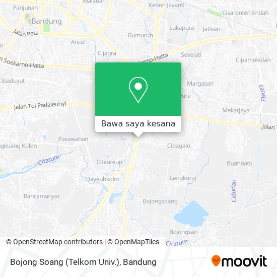 Peta Bojong Soang (Telkom Univ.)