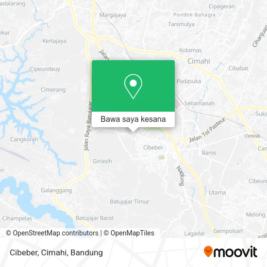Peta Cibeber, Cimahi