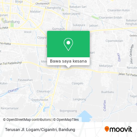 Peta Terusan Jl. Logam/Ciganitri