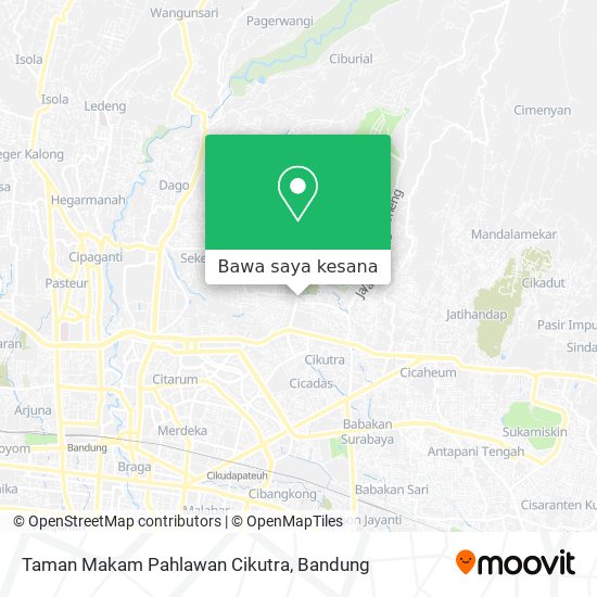 Peta Taman Makam Pahlawan Cikutra