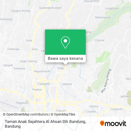 Peta Taman Anak Sejahtera Al Ahsan Stk Bandung