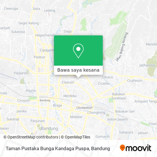 Peta Taman Pustaka Bunga Kandaga Puspa