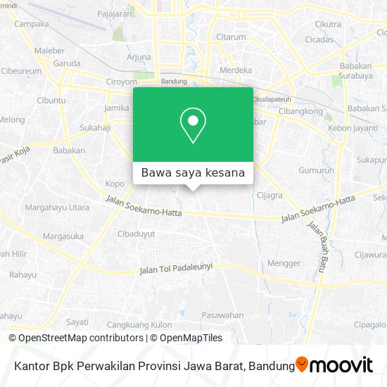 Peta Kantor Bpk Perwakilan Provinsi Jawa Barat