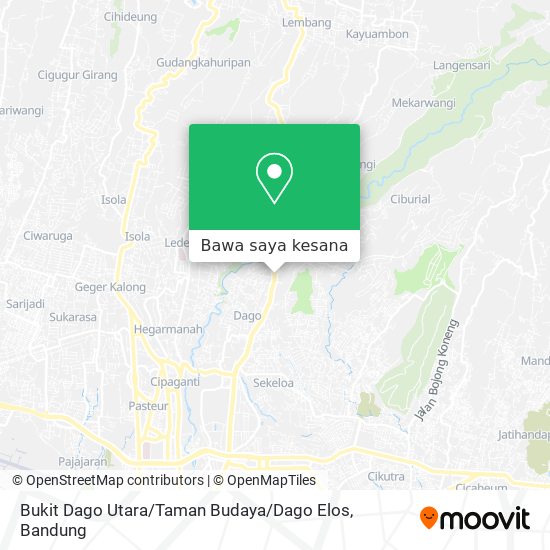 Peta Bukit Dago Utara / Taman Budaya / Dago Elos