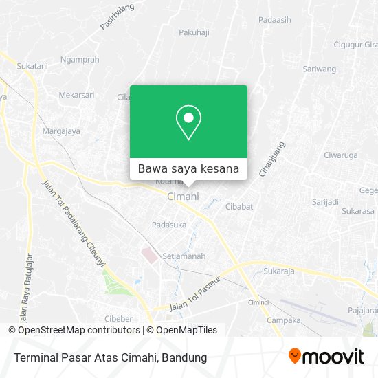 Peta Terminal Pasar Atas Cimahi