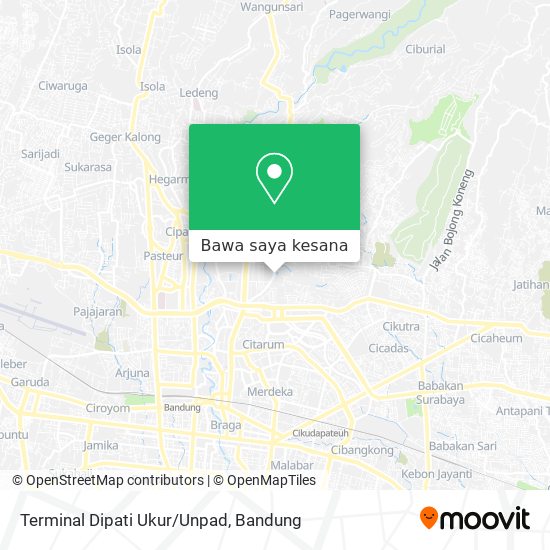 Peta Terminal Dipati Ukur/Unpad