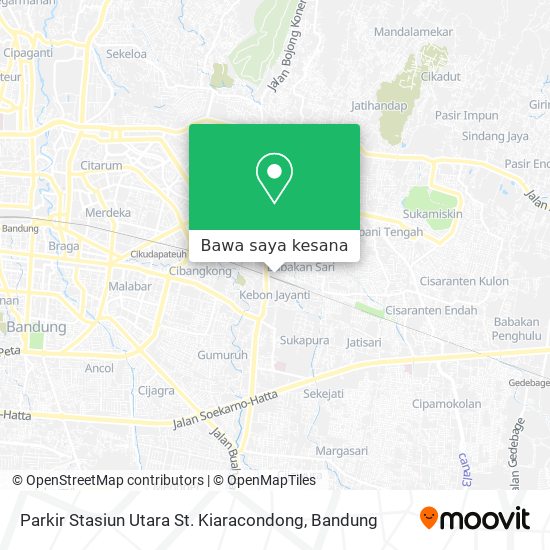 Peta Parkir Stasiun Utara St. Kiaracondong