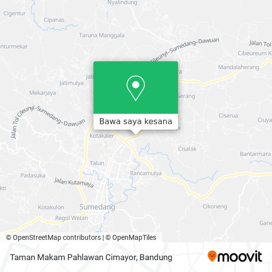Peta Taman Makam Pahlawan Cimayor