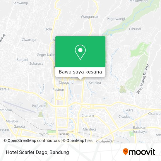 Peta Hotel Scarlet Dago