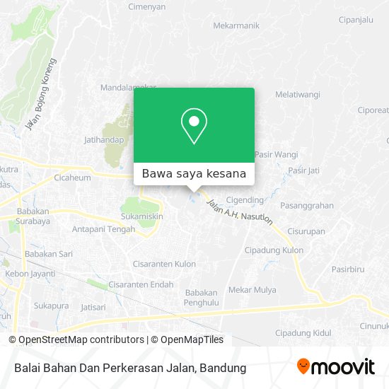 Peta Balai Bahan Dan Perkerasan Jalan