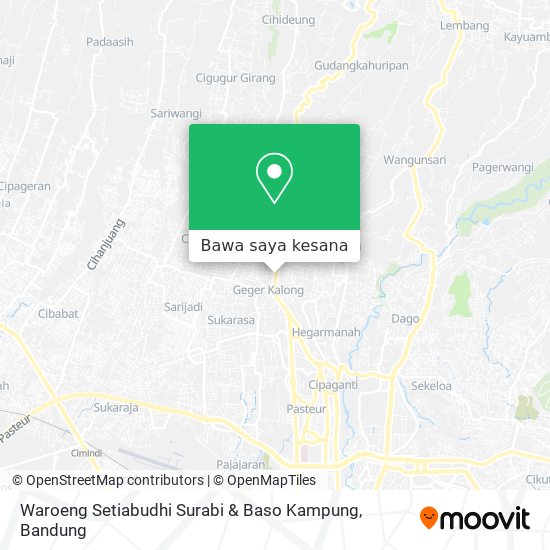 Peta Waroeng Setiabudhi Surabi & Baso Kampung