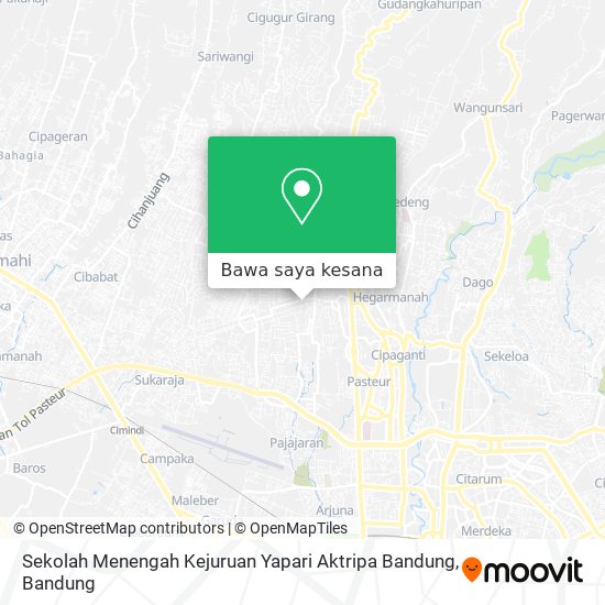 Peta Sekolah Menengah Kejuruan Yapari Aktripa Bandung