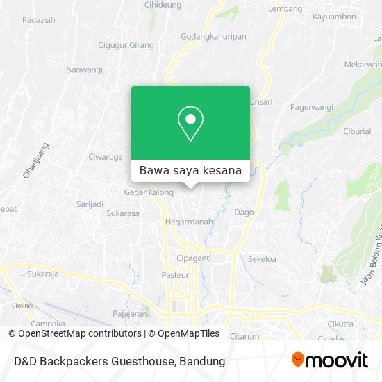 Peta D&D Backpackers Guesthouse