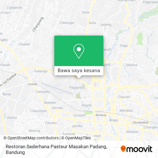 Peta Restoran Sederhana Pasteur Masakan Padang