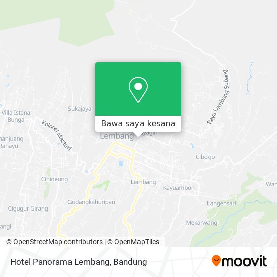 Peta Hotel Panorama Lembang