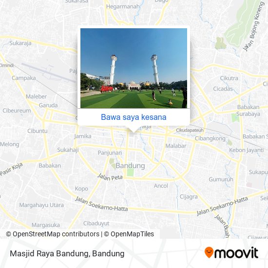 Peta Masjid Raya Bandung